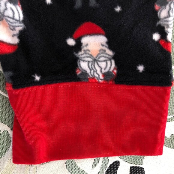 JAMMIES FOR YOUR FAMILIES SIZE L MEN'S 2 PIECES SLEEP SET SANTA GRAPHIC BLACK 94 - Picture 9 of 12